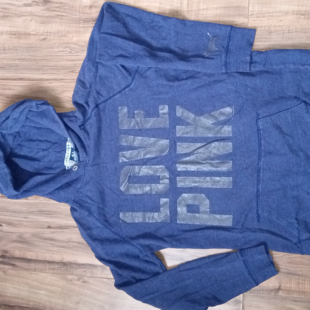 PINK Victoria's Secret Blue Hoodie for Men